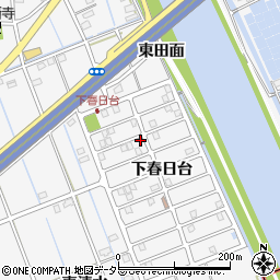 愛知県津島市鹿伏兎町下春日台5-8周辺の地図