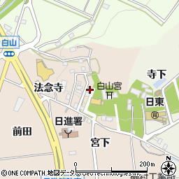 愛知県日進市本郷町宮下522-21周辺の地図