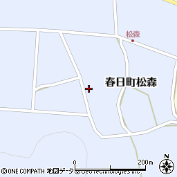 兵庫県丹波市春日町松森535周辺の地図