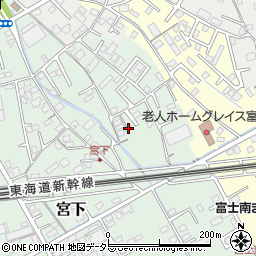 静岡県富士市宮下305周辺の地図