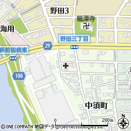 愛知県名古屋市中川区中須町45周辺の地図