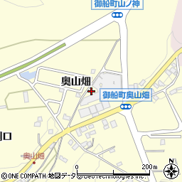 愛知県豊田市御船町（奥山畑）周辺の地図
