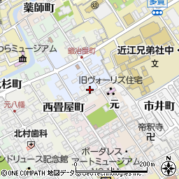 滋賀県近江八幡市東畳屋町5周辺の地図