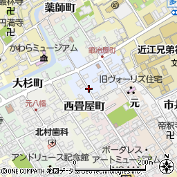 滋賀県近江八幡市江南町周辺の地図