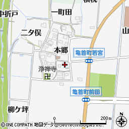愛知県豊田市亀首町本郷19周辺の地図