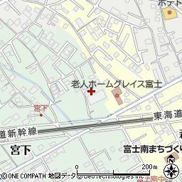静岡県富士市宮下301周辺の地図