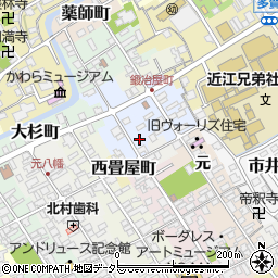 滋賀県近江八幡市江南町3周辺の地図