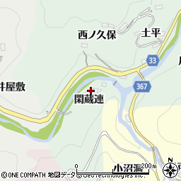 愛知県豊田市川面町閑蔵連19周辺の地図