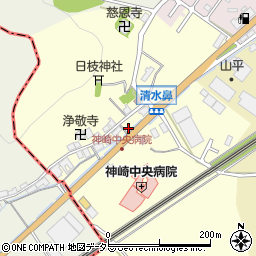 滋賀県東近江市五個荘清水鼻町周辺の地図