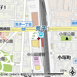 名古屋市役所緑政土木局　荒子・小本自転車駐車場・管理事務所周辺の地図
