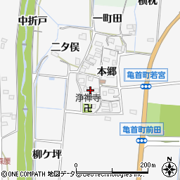 愛知県豊田市亀首町本郷31周辺の地図