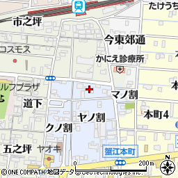 愛知県海部郡蟹江町蟹江本町ヤノ割6-2周辺の地図