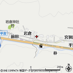 愛知県豊田市中金町岩倉周辺の地図