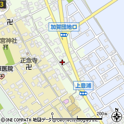滋賀県近江八幡市安土町上豊浦1091周辺の地図