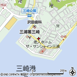 昭和礦油三崎支店周辺の地図