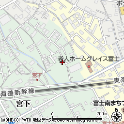 静岡県富士市宮下300-6周辺の地図