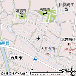 愛知県愛西市大井町浦田面640周辺の地図
