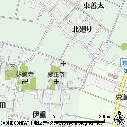 愛知県愛西市西條町伊重36周辺の地図