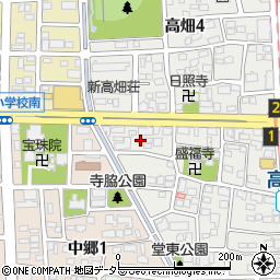 愛知県名古屋市中川区高畑3丁目52周辺の地図