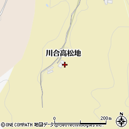 島根県大田市川合町川合高松地周辺の地図