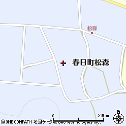 兵庫県丹波市春日町松森674周辺の地図