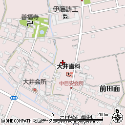 愛知県愛西市大井町浦田面560周辺の地図