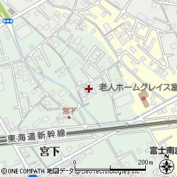 静岡県富士市宮下306周辺の地図