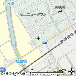 滋賀県近江八幡市安土町常楽寺930-3周辺の地図
