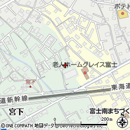 静岡県富士市宮下301-6周辺の地図