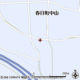 兵庫県丹波市春日町中山1284周辺の地図