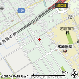 滋賀県近江八幡市安土町常楽寺77周辺の地図