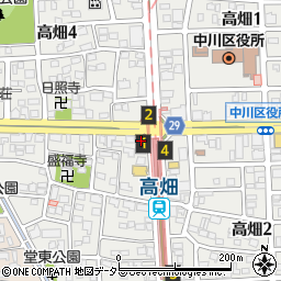 デイリーヤマザキ中川高畑店周辺の地図