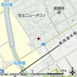 滋賀県近江八幡市安土町常楽寺930-56周辺の地図