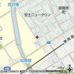 滋賀県近江八幡市安土町常楽寺930-13周辺の地図