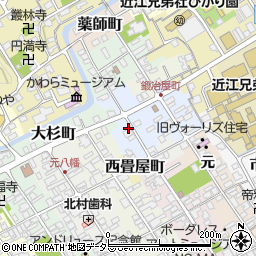 滋賀県近江八幡市江南町11周辺の地図