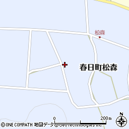 兵庫県丹波市春日町松森672周辺の地図