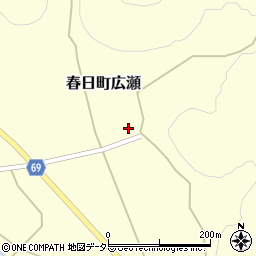 兵庫県丹波市春日町広瀬398周辺の地図