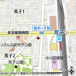 ミニストップ名古屋荒子店周辺の地図