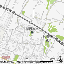 桃沢神社周辺の地図