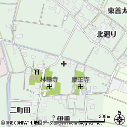 愛知県愛西市西條町伊重21周辺の地図