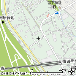 静岡県富士市宮下110-23周辺の地図