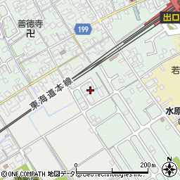 滋賀県近江八幡市安土町常楽寺158-13周辺の地図