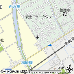 滋賀県近江八幡市安土町常楽寺930-17周辺の地図