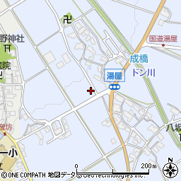 滋賀県東近江市湯屋町1315-4周辺の地図