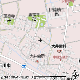 愛知県愛西市大井町浦田面673周辺の地図
