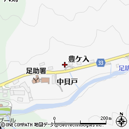 愛知県豊田市桑田和町豊ケ入周辺の地図