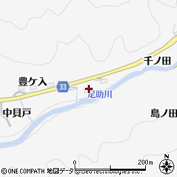 愛知県豊田市桑田和町千ノ田周辺の地図