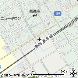 滋賀県近江八幡市安土町慈恩寺640周辺の地図