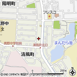 滋賀県大津市清風町周辺の地図