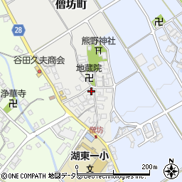 滋賀県東近江市僧坊町47周辺の地図